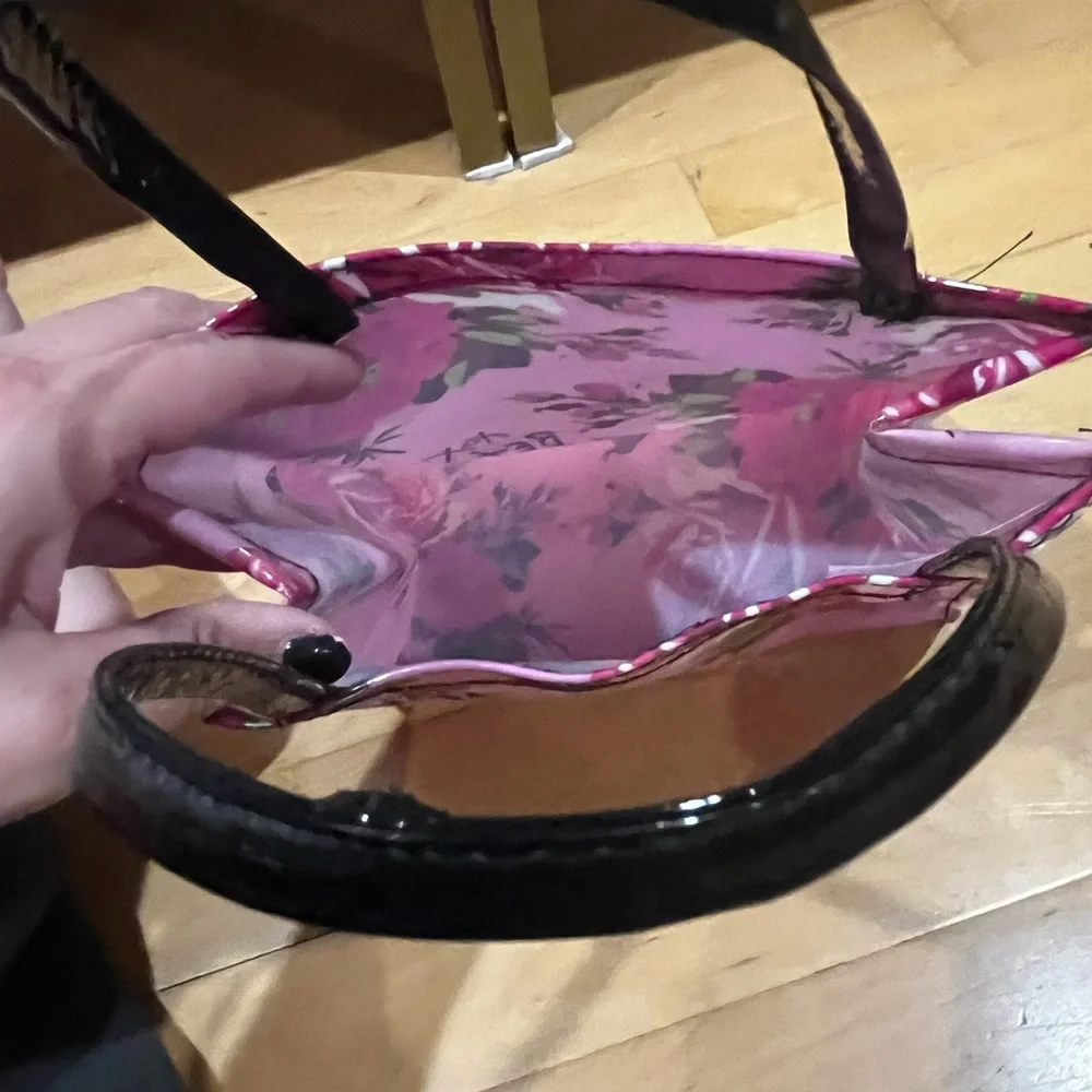 Betsey Johnson Pink Floral Small Tote Bag - Picture 5 of 5